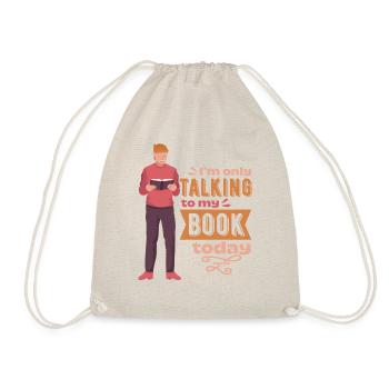 Je ne parle qu’à mon livre aujourd’hui - Sac de sport léger - nature - Devant
