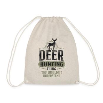 Buck Deer Hunting Hunter Vintage - Turnbeutel - Natur - Vorne