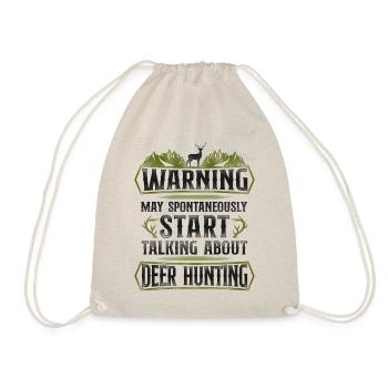 Buck Deer Hunting Hunter Vintage - Drawstring Bag - nature - Front