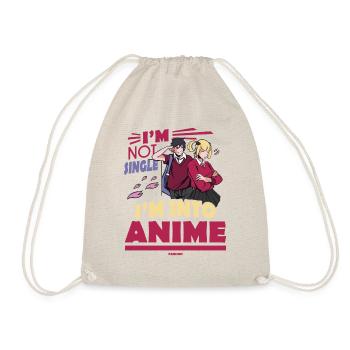 I Love Anime - Drawstring Bag - nature - Front