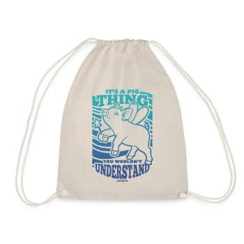 Cochon Cochon PorcLet Semer Des Cochons Cadeau - Sac de sport léger - nature - Devant