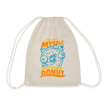 Donut Sweets Donuts Food Baker Gift - Drawstring Bag - nature - Front
