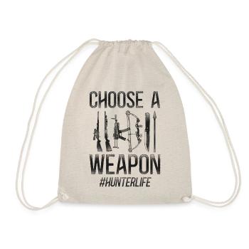 Buck Deer Hunting Hunter Vintage - Drawstring Bag - nature - Front