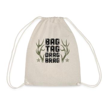 Buck Deer Hunting Hunter Vintage - Turnbeutel - Natur - Vorne