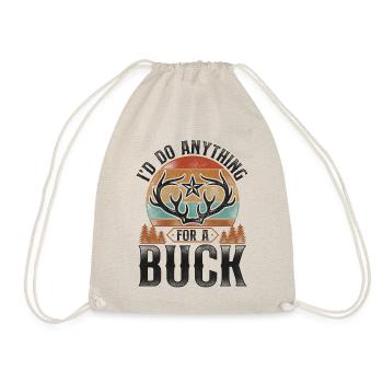 Buck Deer Hunting Hunter Pun - Turnbeutel - Natur - Vorne