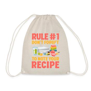 Soap Making Crafting Rule #1 Don't - Drawstring Bag - nature - Front