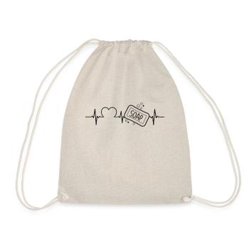 Soap Making Crafting Heartbeat - Turnbeutel - Natur - Vorne