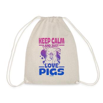 Cochon Cochon PorcLet Semer Des Cochons Cadeau - Sac de sport léger - nature - Devant