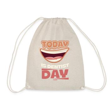 today I go to the dentist - Drawstring Bag - nature - Front
