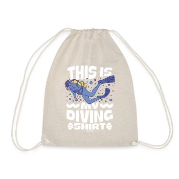 Diving Scuba Instructor Holiday Summer Gift - Drawstring Bag - nature - Front