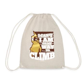 Klettern Berg Alpen Natur Klettersport Geschenk - Turnbeutel - Natur - Vorne