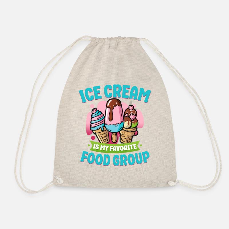 Ice Cream Cone Popsicle Ice Cream - Turnbeutel - Natur