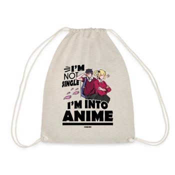 I Love Anime Japan Manga Cosplay Nerd Gift - Drawstring Bag - nature - Front
