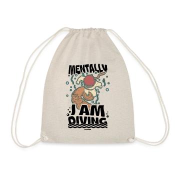 Diving Scuba Instructor Holiday Summer Gift - Drawstring Bag - nature - Front