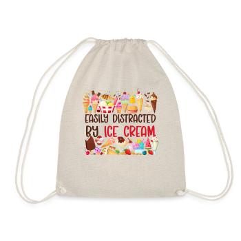 Ice Cream Cone Popsicle Easily - Drawstring Bag - nature - Front