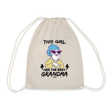best grandma - Drawstring Bag - nature - Front