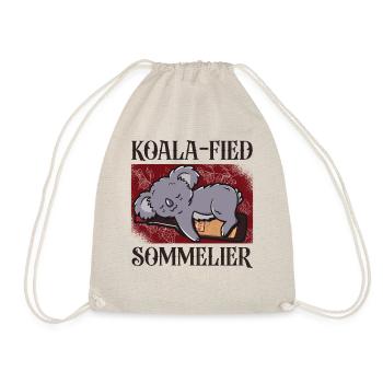Sommelier Wine Drinking Tasting - Drawstring Bag - nature - Front