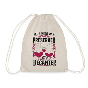 Dégustation de vin de sommelier - Sac de sport léger - nature - Devant