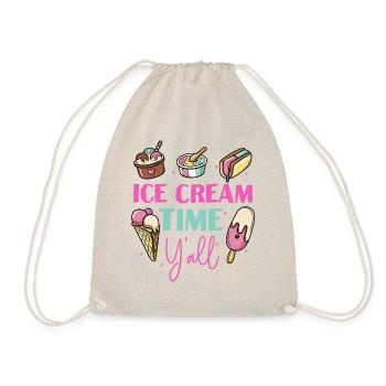 Crème glacée Cone Popsicle Crème glacée - Sac de sport léger - nature - Devant