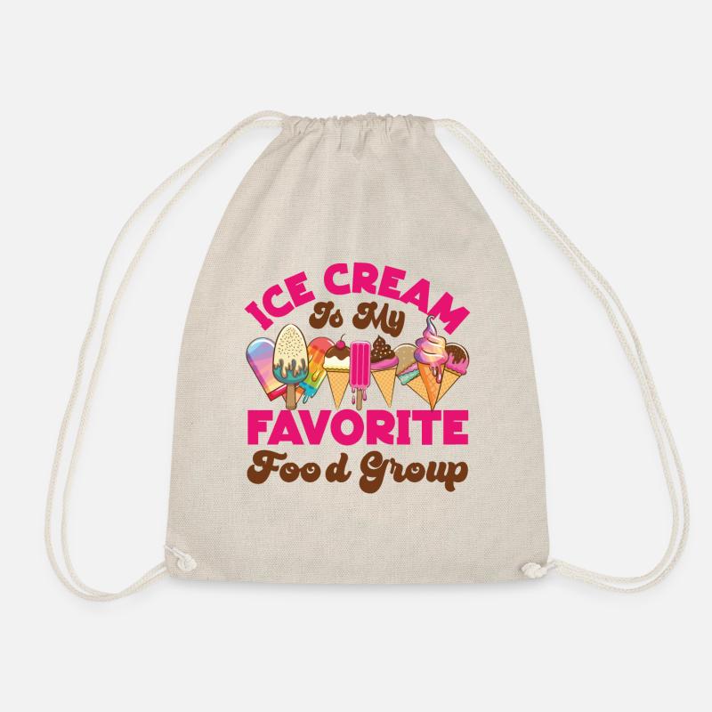 Ice Cream Cone Popsicle Ice Cream - Turnbeutel - Natur
