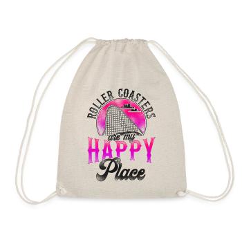 Roller Coaster Vintage Roller - Drawstring Bag - nature - Front