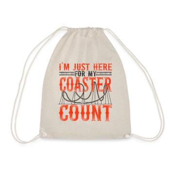 Roller Coaster Vintage I'm Just - Drawstring Bag - nature - Front