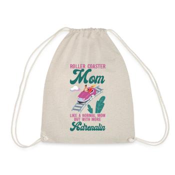 Roller Coaster Mom Mother Roller - Turnbeutel - Natur - Vorne
