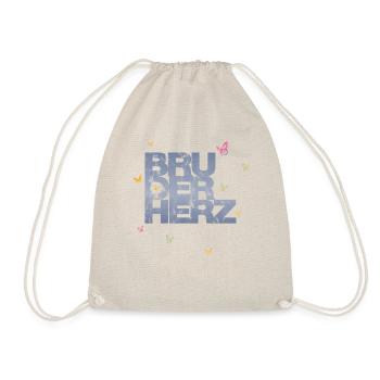 Bruderherz Bester Bruder der Welt Geschenkidee - Turnbeutel - Natur - Vorne