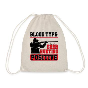 Buck Deer Hunting Hunter Blood - Turnbeutel - Natur - Vorne