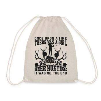 Buck Deer Chasse Hunter Girl Une fois - Sac de sport léger - nature - Devant