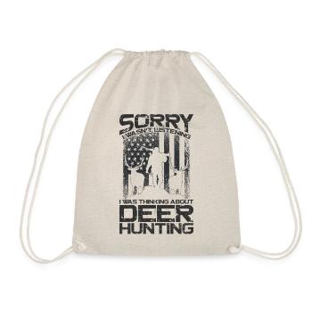 Buck Deer Hunting Hunter Vintage - Turnbeutel - Natur - Vorne