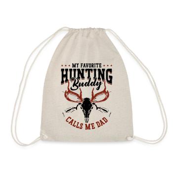 Buck Deer Hunting Hunter Dad - Drawstring Bag - nature - Front