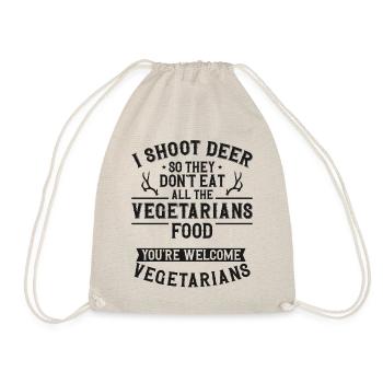 Buck Deer Hunting Hunter - Drawstring Bag - nature - Front