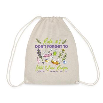 Soap Making Crafting Rule #1 Don't - Drawstring Bag - nature - Front