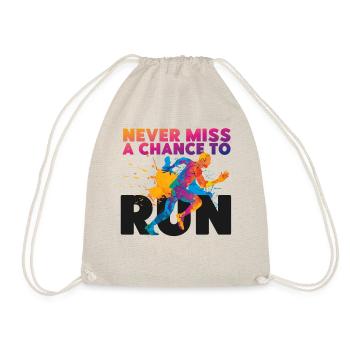 Running Runner Half Marathon - Drawstring Bag - nature - Front