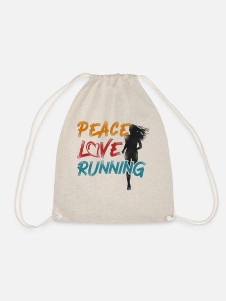 Running Runner Half Marathon - Turnbeutel - Natur