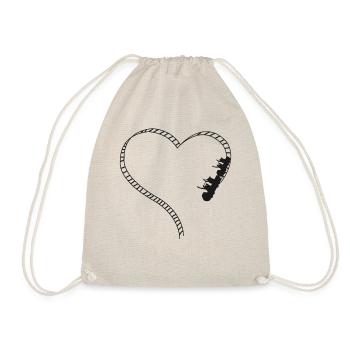 Roller Coaster Heart - Turnbeutel - Natur - Vorne