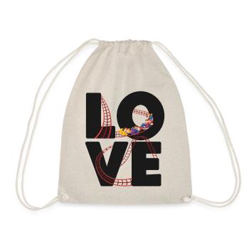 Scooter Coaster Love - Drawstring Bag - nature - Front