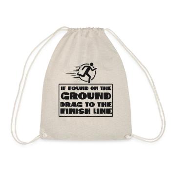 Running Runner Half Marathon If - Drawstring Bag - nature - Front