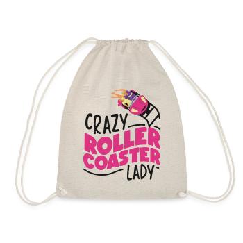 Roller Coaster Girl Crazy Roller - Turnbeutel - Natur - Vorne