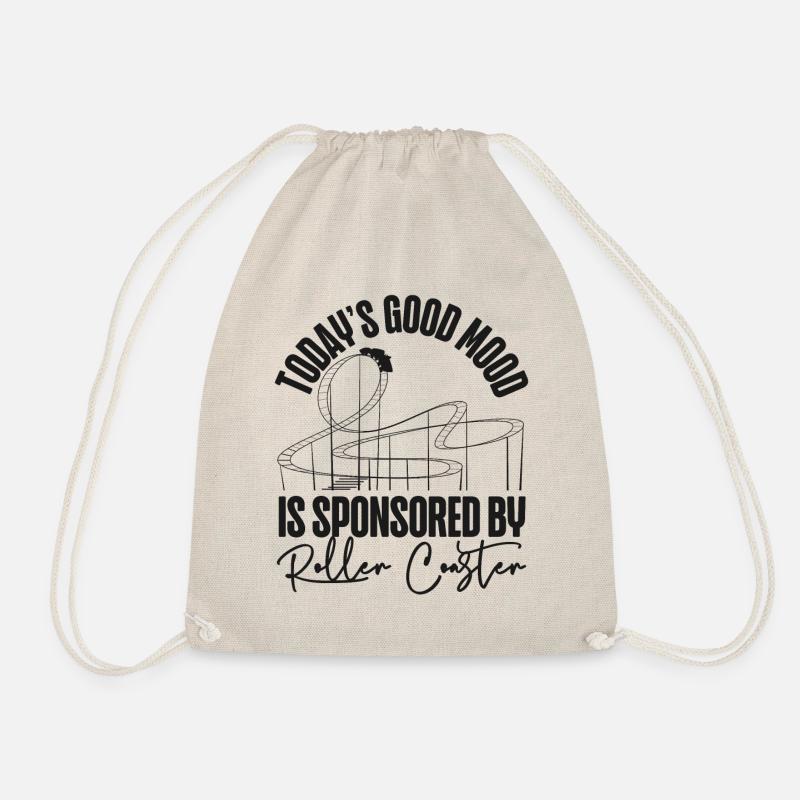 Roller Coaster Today's Good Mood - Drawstring Bag - nature