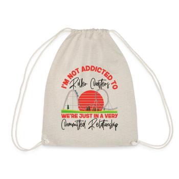 Roller Coaster I'm Not Addicted To - Drawstring Bag - nature - Front