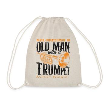 Trumpet Player Dad Father Retired - Turnbeutel - Natur - Vorne