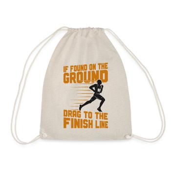 Running Runner Half Marathon - Drawstring Bag - nature - Front