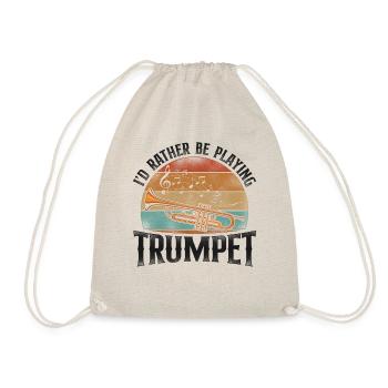 Trompettiste Vintage Retro J’aurais - Sac de sport léger - nature - Devant