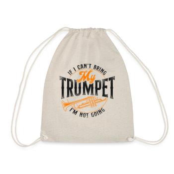 Trumpet Player Vintage If I Can't - Turnbeutel - Natur - Vorne