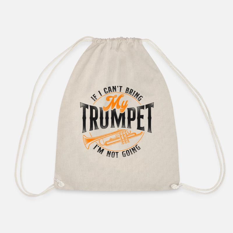 Trumpet Player Vintage If I Can't - Turnbeutel - Natur