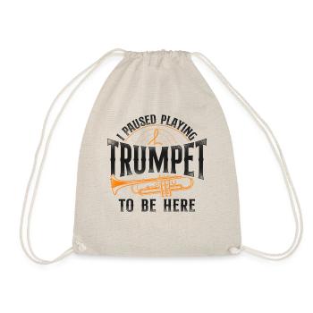 Trumpet Player Vintage I Paused - Turnbeutel - Natur - Vorne
