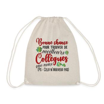 Humour Collègue Collègues Cadeau Départ Retraite - Sac de sport léger - nature - Devant