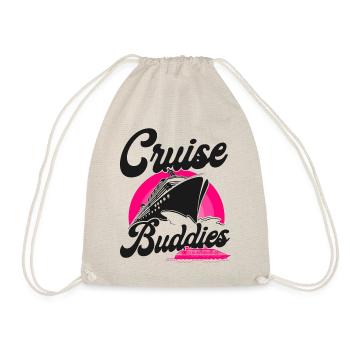 Cruise Ship Vacation Friends Girl - Drawstring Bag - nature - Front